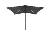 vidaXL Cantilever Umbrella with LED Lights&Steel Pole 300/350cm Multi Colours