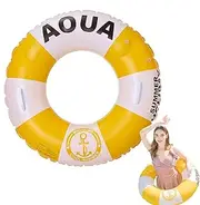 Pool Float for Adults, Swim Ring , Pool Float Life Reservoir Ring Float with Handle - British Style Pool Tube, Thick Life Saver Ring for Men, Women, Beach