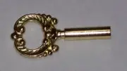 BRASS PLATED DIE CAST METAL KEY FOR TURN KNOB LAMP SOCKET LAMP SWITCH NEW 50002J