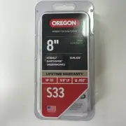 Oregon 8" S33 Chainsaw Pole Saw Chain NEW Sealed 33 DL ~ 3/8" LP ~ .050" G