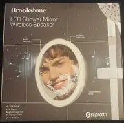 Brookstone LED Shower Mirror Wireless Speaker