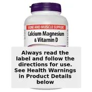 Webber Naturals Calcium Magnesium & Vitamin D 250 Tablets