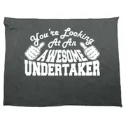 Youre Looking At An Awesome Undertaker - Funny Novelty Soft Sport Microfiber Towel