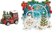 Puzzle Rail Car Plaything, Electric Assembling Rail Toy, City Scene Jigsaw Puzzle, Improves Hand-Eye Coordination, Learning and Indoor Boys & Girls for Living Room, Nursery