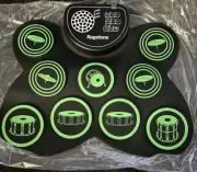 Ragtime Electronic Drum Roll Up Drum Kit with Drumsticks Foot Pedals FREE SHIP