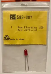 LED Indicator - Flashing / Blinking Red Led 5mm Diffused