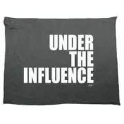 Under The Influence White - Funny Novelty Soft Sport Microfiber Towel