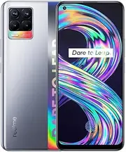[realme] 8 Dual SIM 128GB ROM + 8GB RAM (No CDMA | GSM Only) Factory Unlocked 4G/LTE Smartphone (Cyber Silver) - International Version