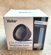 2.2X TELEPHOTO LENS 52mm To Camera NIKON D90 D60 D40 D50 D70 D80 D5300 D7300 NEW