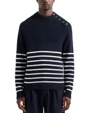 Emporio Armani Striped Crewneck Sweater
