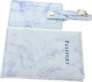 [GAROZATION] 1 Set Portable Passport Cover and Suitcase Tag Pendant Lightweight Travel Essentials with Durable Design for Easy Access and Stylish Protection During Journeys