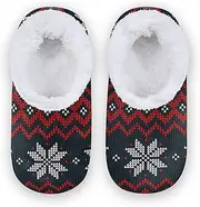 [Caihoyu] Kids Girls Boys Closed Back House Slippers Fuzzy Fleece Non-Slip Comfy Slippers Hotel Travel Bedroom Airplane Party