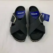 Birkenstock New w/ Box Siena Big Buckle Black Oiled Leather Exquisite Narrow