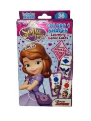 Bendon Sofia the First Flash Cards - 36 Cards - New - Colors & Shapes