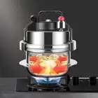 Uncoated Mini Pressure Pot 0.8L/1.2L/1.6L/2L Super Rice Cooker Outdoor Camping