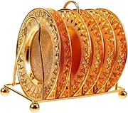 FUNOMOCYA 1 Set Elegant Candy Storage Tray Snack Holder with Rack for Desserts Fruits Nuts and Candies for Parties Weddings and Home Use Kitchen Gadget
