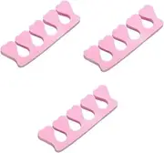 SOESFOUFU 3sets Easy Nail Art Toe Separator Toe Separators Foam Pedicure Manicure Kit for Nail Art Nails Toe Separators 40pcs*3