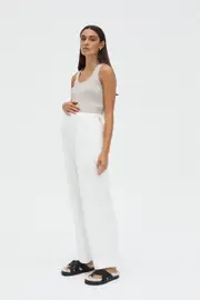 Woodford Crop Tank (Taupe Marle)