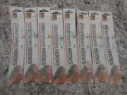 8 Packs 6 48 GOLD ABERDEEN Hooks Snelled Danielson Fishing Hooks Size 2