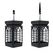 NNETM 4Pcs Flame Flickering Solar Lantern | IP65 Waterproof Outdoor Lights