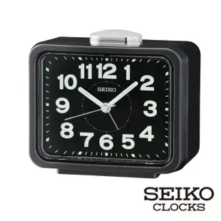 【SEIKO 精工】安睡夜晚 靜音夜光 鬧鐘時鐘 QHK062G.QHK062K.QHK062R.QHK062S(清楚大數字 有秒針 SK048)