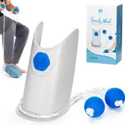 Sock Aid - Socks Helper with Adjustable Cords, Easy on Sock Aid Tool with Ergono