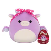Squishmallows Valentines Dina the Dragon 7.5 inch Plush