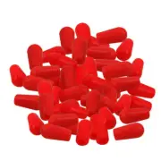 FLEOR 50PCS Guitar Pickup Selector Switch Tips 3-Way Toggle Switch Cap Knobs Red