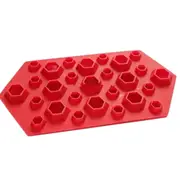 2PC 3D Diamonds Gem Cool Ice Cube Chocolate Soap Tray Mold Silicone Ice Cube Mold Maker Moulds, Random Color Delivery