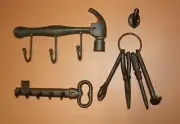 Decorative tools wall hooks cast iron Handyman Basics -4 pcs