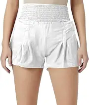 [Generic] Womens Shorts Elastic Trendy Running Athletic Fall Fashion Clothes Drawstring Pants for Summer Casual