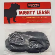Mighty Leash Dog Leash 6 Foot Black Red Bungee Soft Pull Pet Leash New Sealed