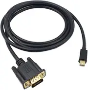 LIFKICH 6 Mini Displayport to Vga Cable Gold Plated Adapter Supports Full Compatible with Displayport Devices Connects Laptops Monitors for Video Transmission