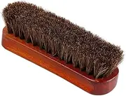 Beavorty Horsehair Shoe Brush Multi Use Leather Polishing Tool for Home Comfortable Grip Design for Boot Care and Shoe Buffing Portable and Practical Cleaning