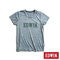 在飛比找momo購物網優惠-【EDWIN】女裝 涼感圓領短袖T恤(灰藍色)