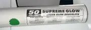Supreme Glow 8 Inch Green Glow Bracelet 50 Count Rave Dark Party Neon Favors