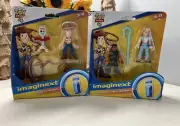 TOY STORY 4 IMAGINEXT Forky, Bo Peep, Woody & Combat Carl Figures NEW!!