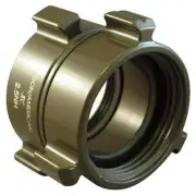 Fire Hose Adapter Rocker Lug Swivel NH x NH 2-1/2 In Aluminum Female Fitting
