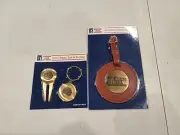 PGA Tour Divot Repair Tool + Keyring & Leather Bag Tag