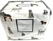 Charter Club Luxury 100% Cotton Flannel 4 Piece Sheet Set Party Dogs King $180