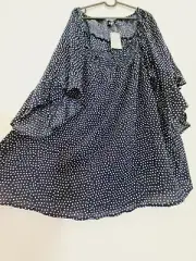 Autograph Plus Size 26 Navy White Polka Dot Top Tops Blouse Shirt New RRP 79.99