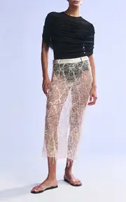 [Christopher Esber] Beaded Lace Midi Skirt