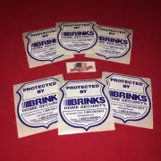 Brinks Security Stickers For Home Windows Sliding Glass Door Warning Alarm Signs