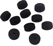 VICASKY 10pcs Felt Washers for Cymbals Accessories for Drum Stands Replacement for Crash Cymbal Clutches Non- Design Black