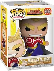 Funko My Hero Academia All Might Silver Age Pop Vinyl Figure, Multicolour 16 cm