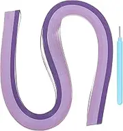 uxcell Paper Quilling Kit, 21.3 Inch 5mm Paper Quilling Strips with Blue Pen for Beginners DIY Hand Crafts Teaching Tools Flower Decoration(Purple, Pack of 120)