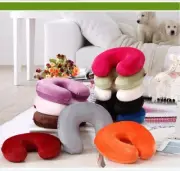 Carry Inflatable Support Soft Rest Neck Cushion Head U Shaped Air Pillow Flight