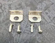 Classic Mini radius arm brake hose repair brackets & drive rivets x2 Morris BMC
