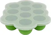 WeeSprout Silicone Baby Food Freezer Tray with Clip-on Lid by WeeSprout - Perfect Storage Container for Homemade Baby Food, Vegetable & Fruit Purees, and Breast Milk