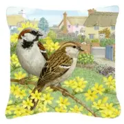 Carolines Treasures ASAD0677PW1414 House Sparrows by Sarah Adams Canvas Decor...